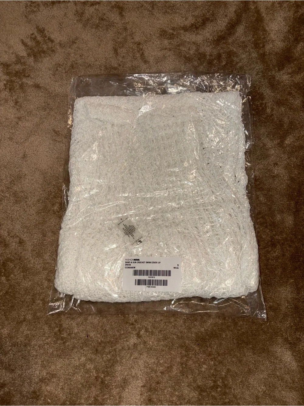 NWT White Crochet Knit Cover Up